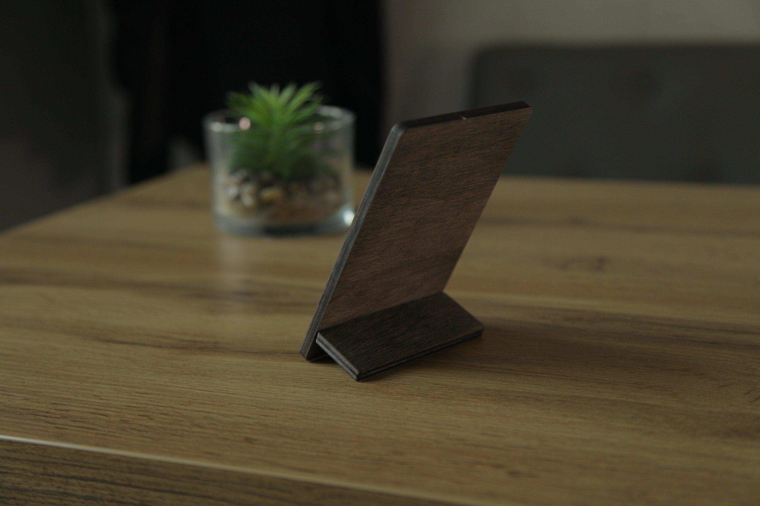 Handcrafted Wooden QR Code Menu Sign