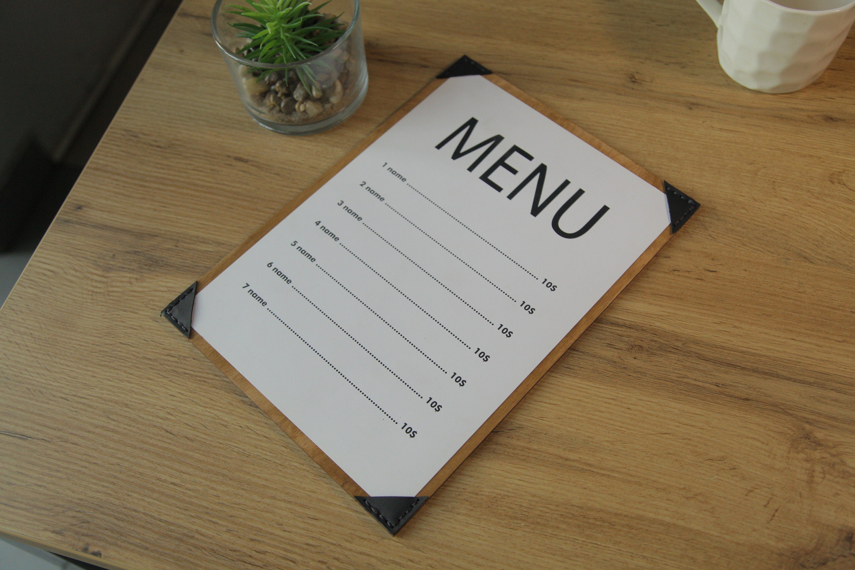 Menu cover - is it worth spending money on convenience and quality?